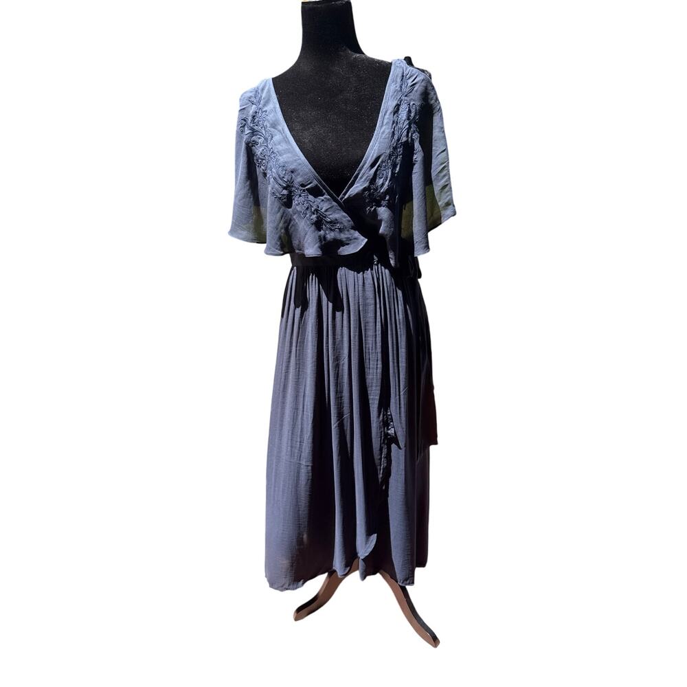 Free People Fiona Wrap Maxi Dress Size XS